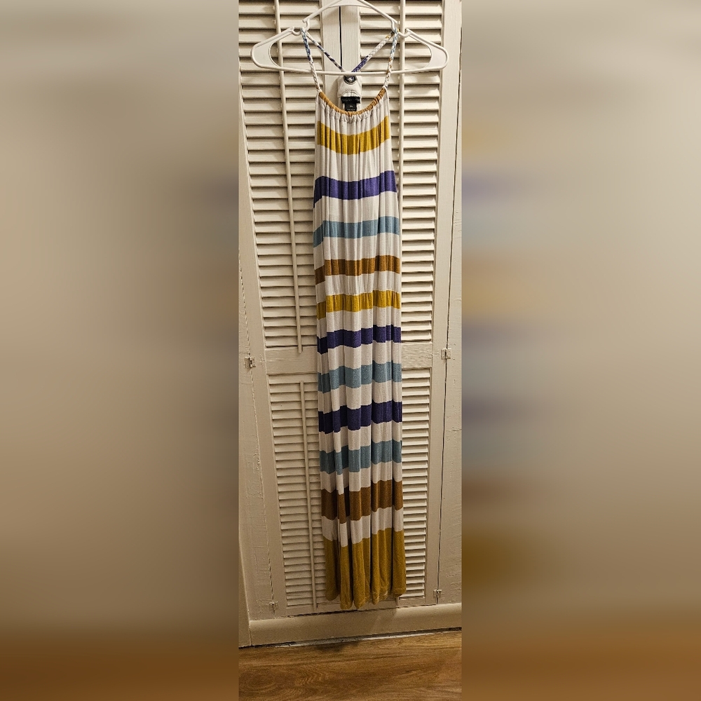 Design History Striped Multicolor Maxi Dress